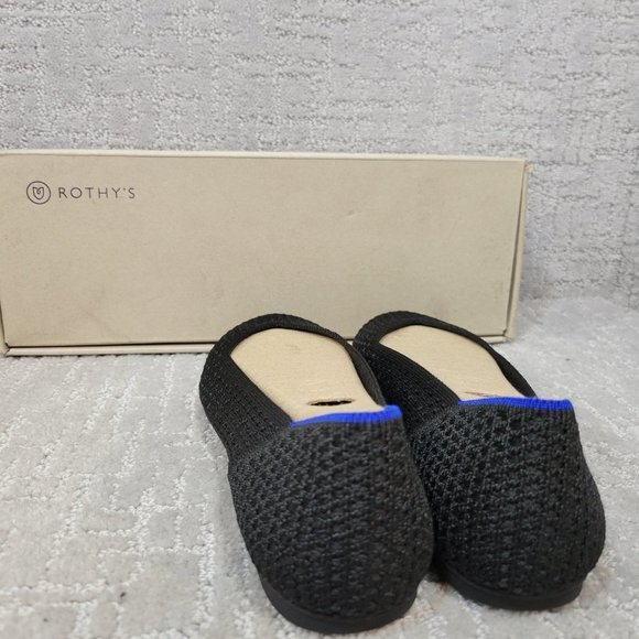 Rothy’s The Flat Womens Size US 9 Black Round Toe Classic Slip On Ballet Flat - Picture 7 of 11